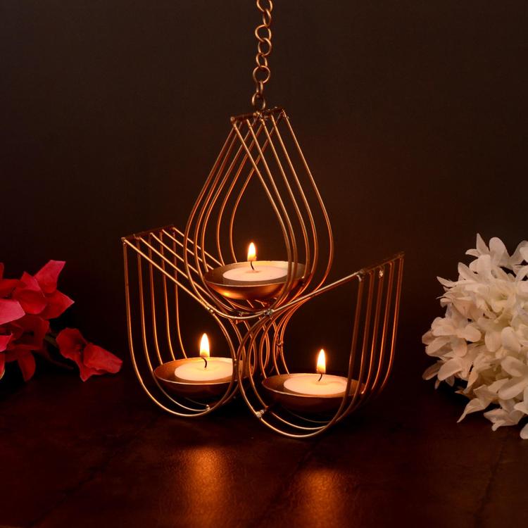 Metal Candle Holder Wall Hanging