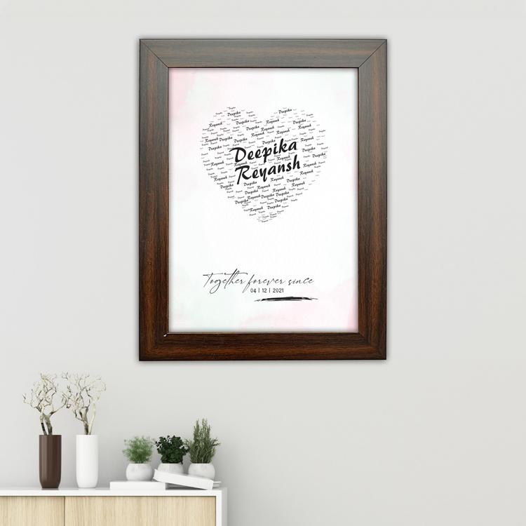 Personalized Together Forever Since Frame