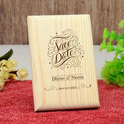 Personalized Save The Date Wood Engraved Personalized Save The Date Wood Engraved