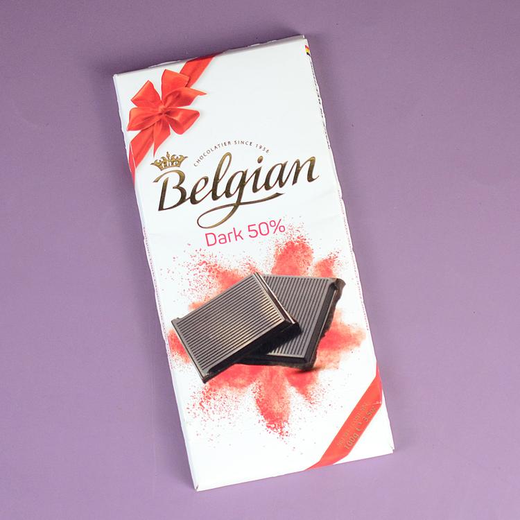 Belgian 50% Dark Chocolate 100g