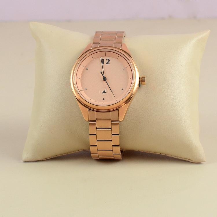 Fastrack Rose Gold Dial Analog Watch