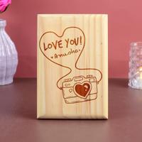 Love You Wood Engraved 