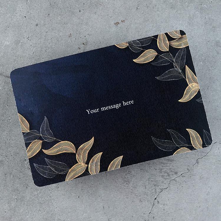 Black Message Card