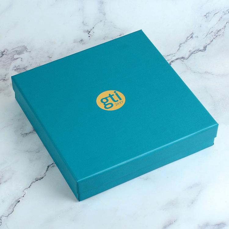 Teal Square Box