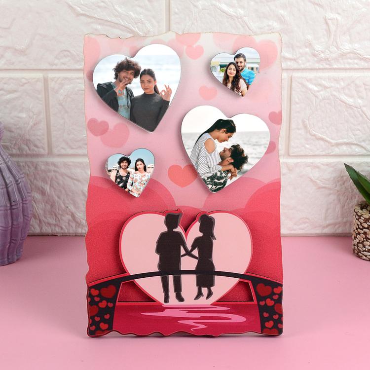 Personalized Hearts Photo Frame