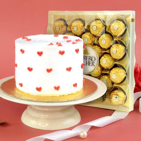 Vanilla Cake & Ferrero Rocher 