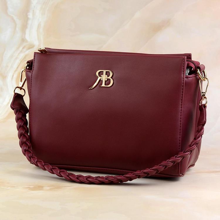 Designer Maroon Handbag