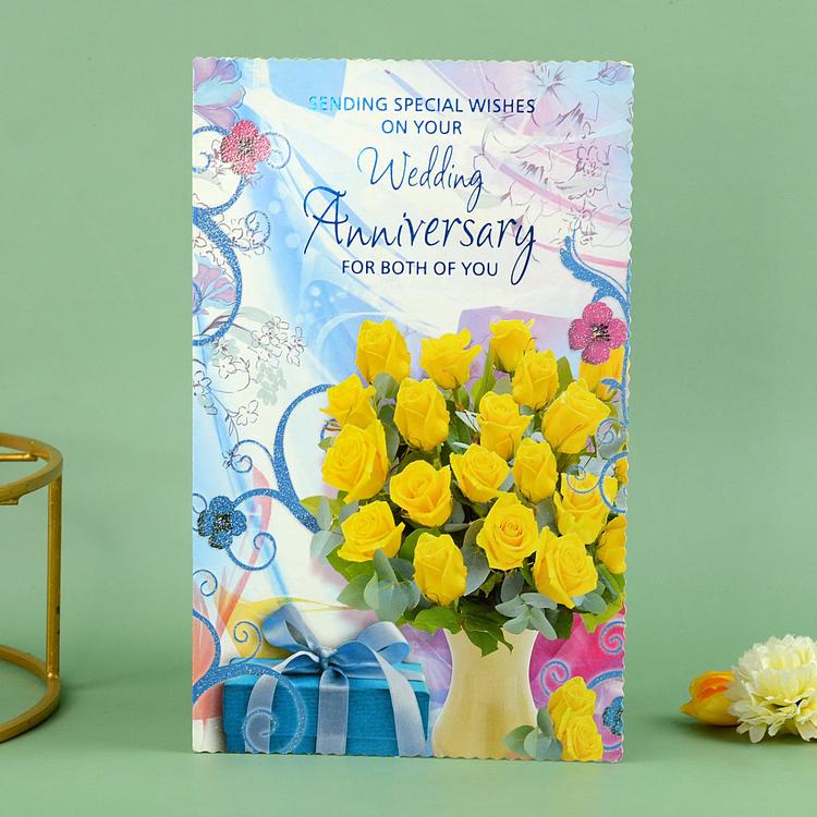 Floral Anniversary Card