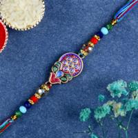 Curiously Colorful Fractal Rakhi