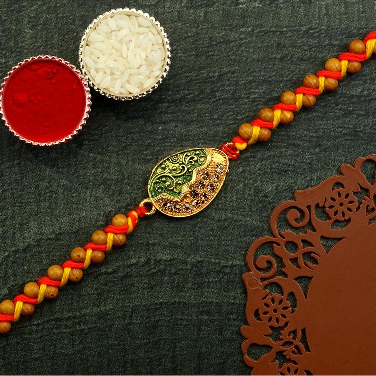 Bright Duo Tone Earthy Rakhi