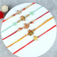 Gorgeous Ganesh Rakhi Set