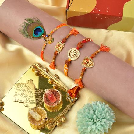 Gorgeous Ganesh Rakhi Set