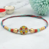 Simple Colorful Floral Rakhi