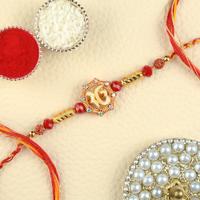 Ik Onkar in Curved Octagon Rakhi