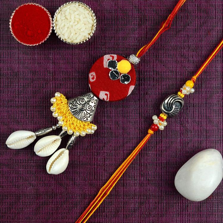 Tribal Antique Rakhi with Lumba