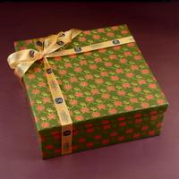 Printed Green Lotus Box