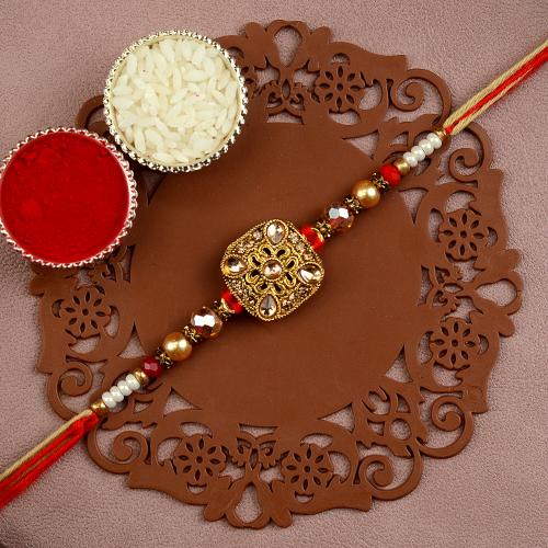 Brown Tourmaline Antique Rakhi