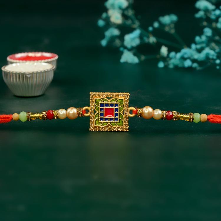 Four Corners Square Rakhi