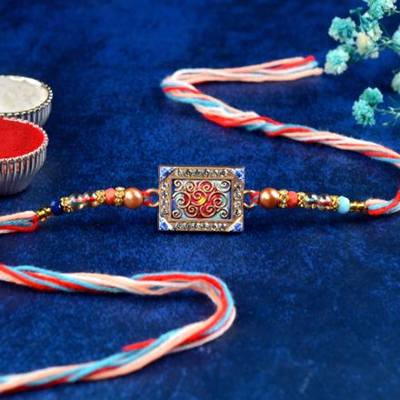 Color Spirals in Rectangle Rakhi