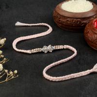 Gleaming Diamonds Pink Rakhi