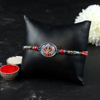 Khanda Color in Oval Rakhi