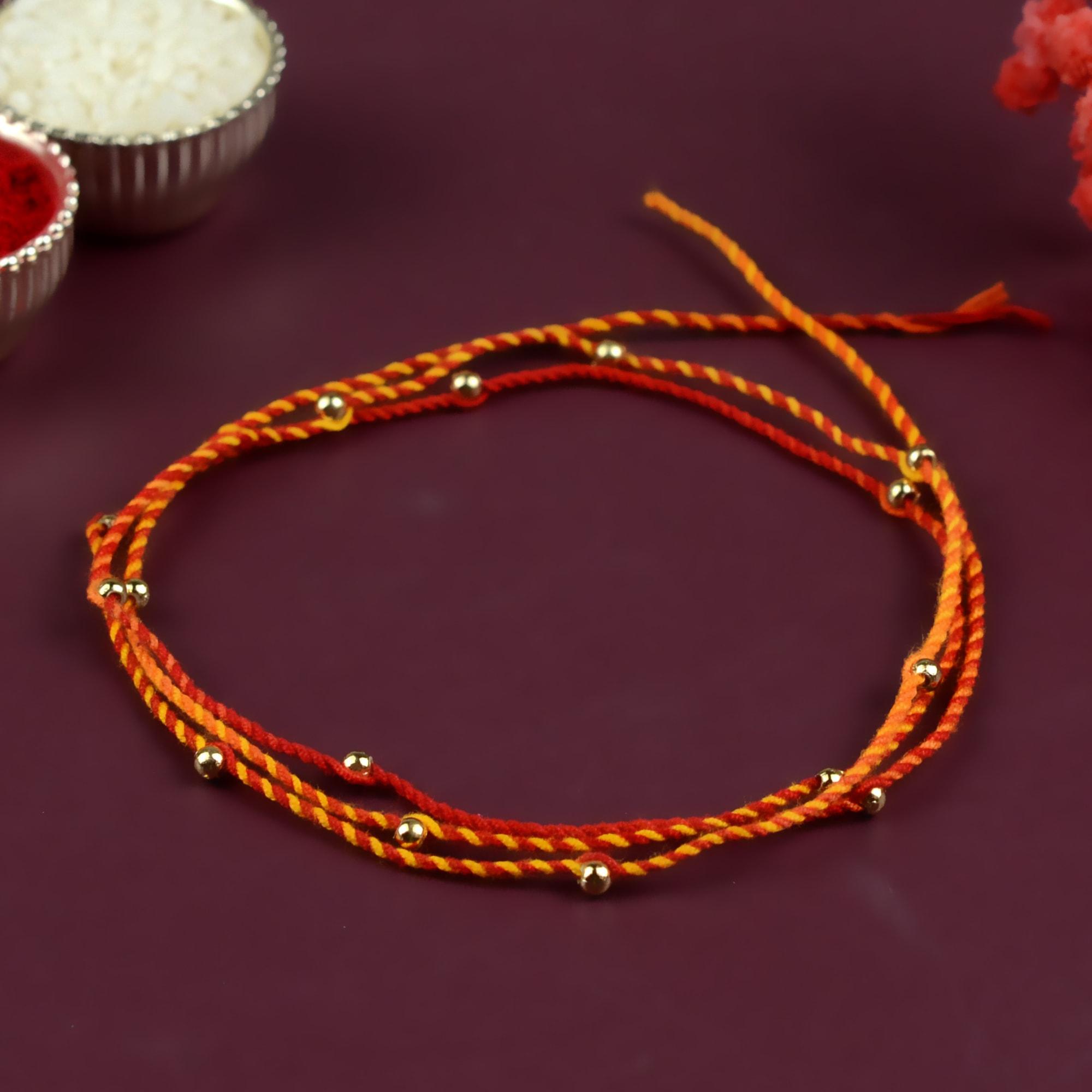 Long Raksha Raksha Sutra in a Tiny Jar Rakhi | Rakhi Dori