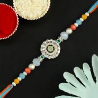 Artistic Perfection in Stones Rakhi