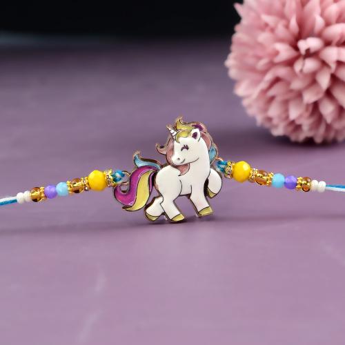 Cute Colorful Unicorn Kids Rakhi