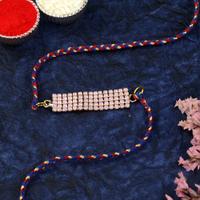 Plentiful Pink Crystals Rakhi