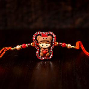Girl in a Bear Costume Kids Rakhi Girl in a Bear Costume Kids Rakhi