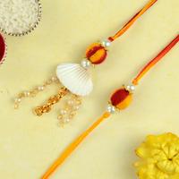 Seashell Lumba with Mouli Rakhi