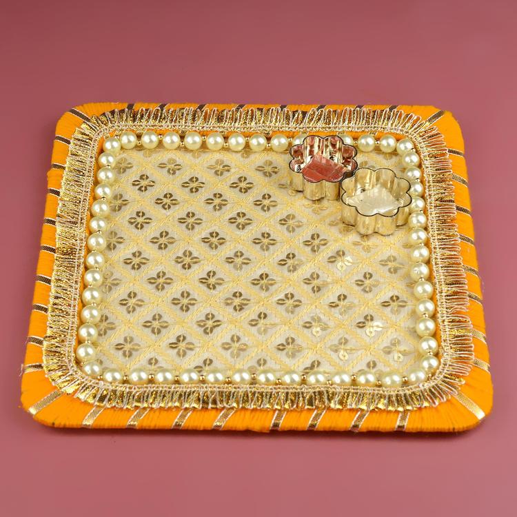 Rakhi Thali Yellow