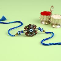 Antique Evil Eye Shield Rakhi