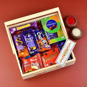 Rakhi Assorted Choco Basket Rakhi Assorted Choco Basket