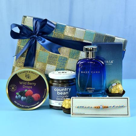 All Blue Rakhi Hamper