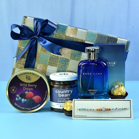 All Blue Rakhi Hamper