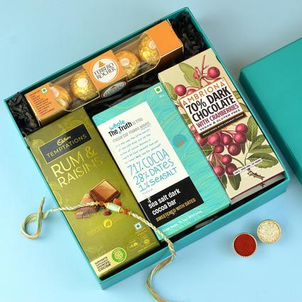 Wholesome Chocolate Rakhi Hamper