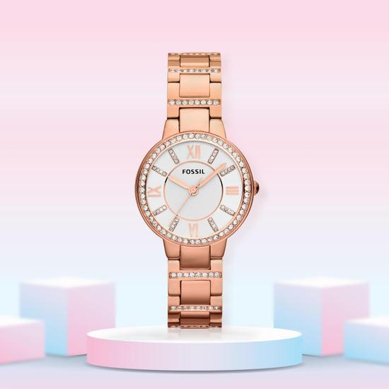 Fossil Analog Rose Gold Women's Watch