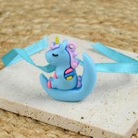 Unicorn on Moon Blue Kids Rakhi