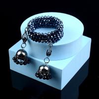 Black Geometric Beads Lumba