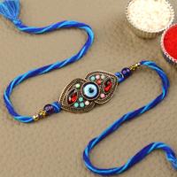 Double Leaf Evil Eye Rakhi