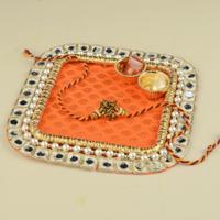 Rakhi Thali Orange