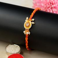 Oval Pearl Canopy Rakhi