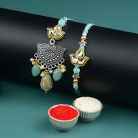 Traditional Pendant Lumba with Rakhi