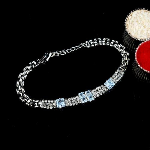 Blue Squares Stones Bracelet