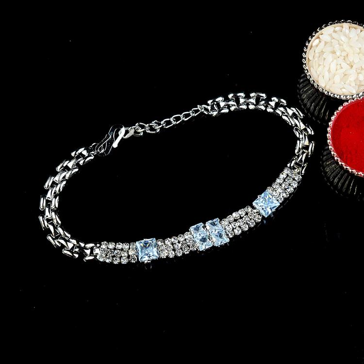 Blue Squares Stones Bracelet