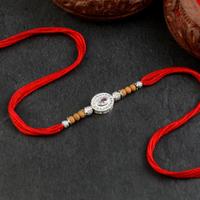 Oval Solitaire Pendant AD Rakhi