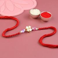 Four Hearts Floral Rakhi