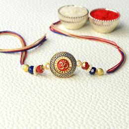 Classic Om Shield Rakhi Classic Om Shield Rakhi