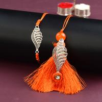 Pure Silver Conch Rakhi Lumba